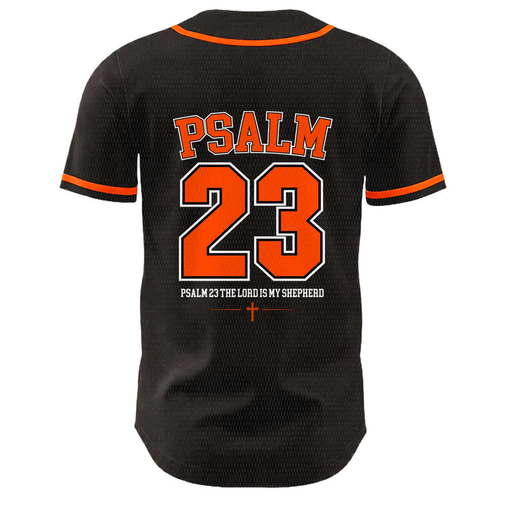Christianartworkshop Jesus Psalm 23 Der Herr ist mein Hirte Unisex Baseballtrikot - image 16