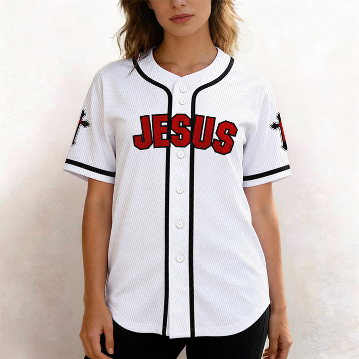Christianartworkshop Das Kreuz ist der Beweis für Gottes Liebe Unisex-Baseballtrikot - image 13