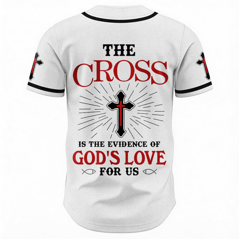 Christianartworkshop Das Kreuz ist der Beweis für Gottes Liebe Unisex-Baseballtrikot - image 8