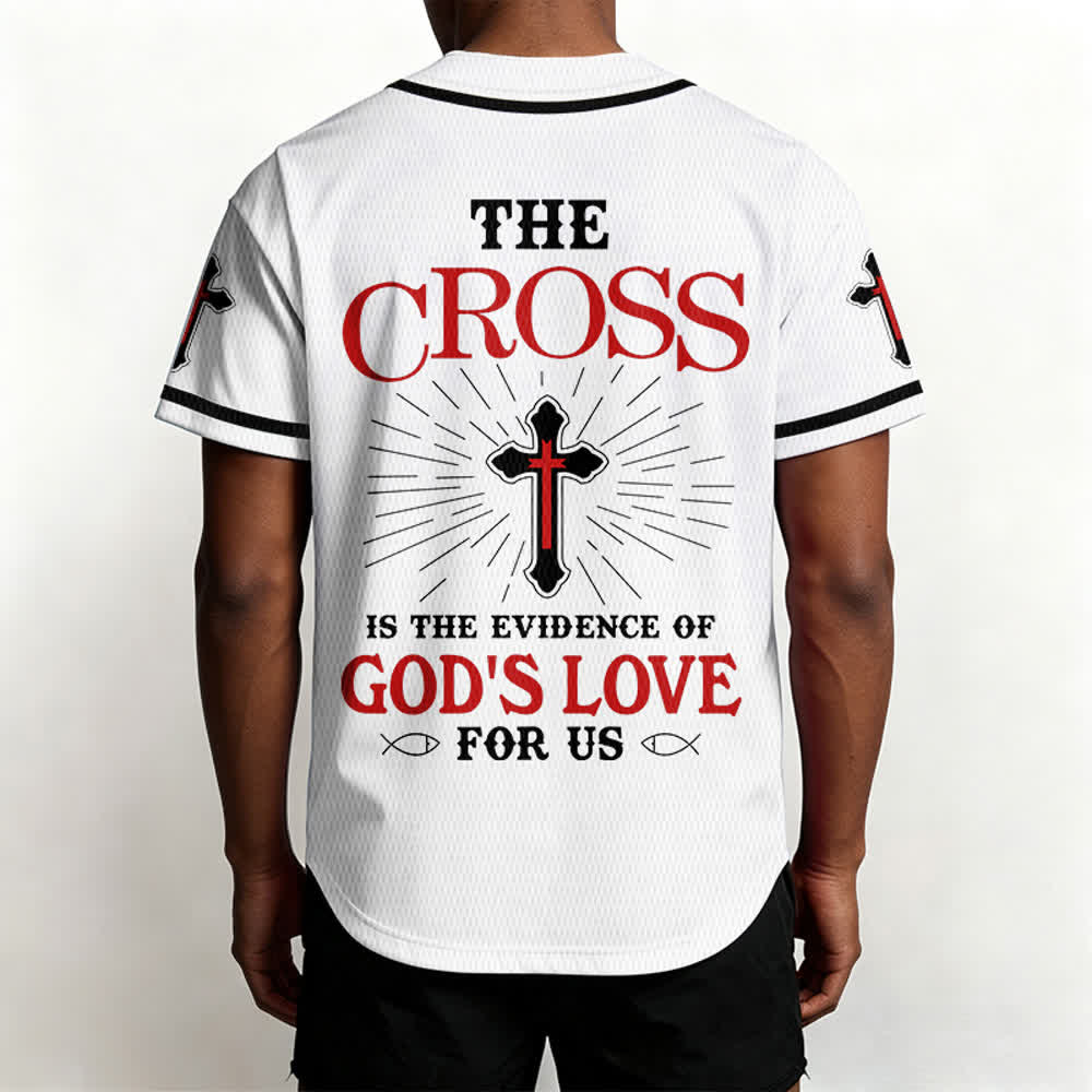 Christianartworkshop Das Kreuz ist der Beweis für Gottes Liebe Unisex-Baseballtrikot - image 10