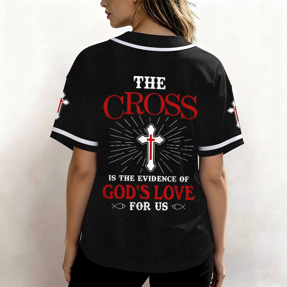 Christianartworkshop Das Kreuz ist der Beweis für Gottes Liebe Unisex-Baseballtrikot - image 19