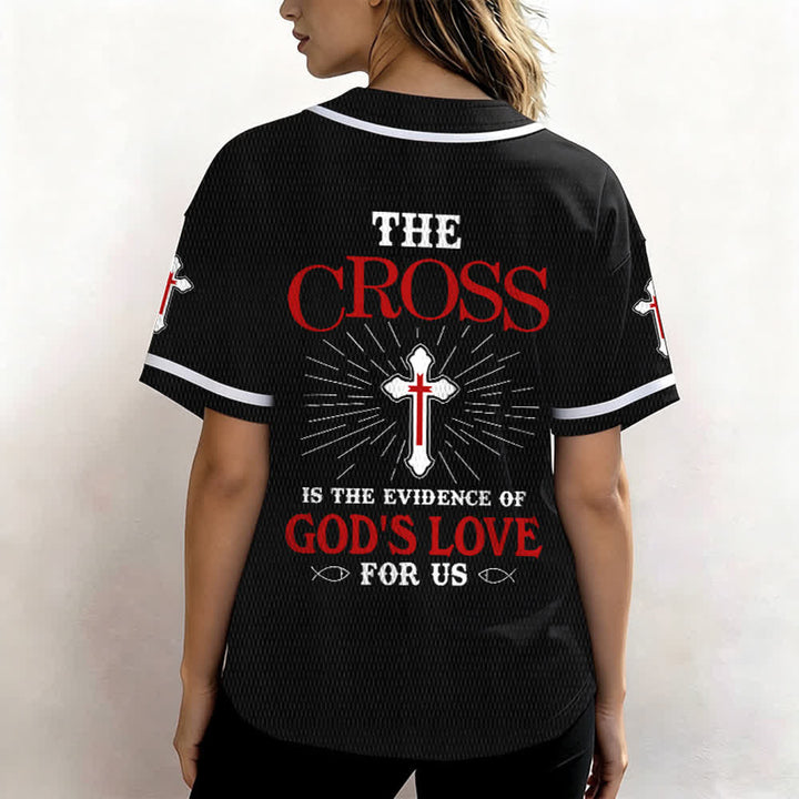 Christianartworkshop Das Kreuz ist der Beweis für Gottes Liebe Unisex-Baseballtrikot - image 19