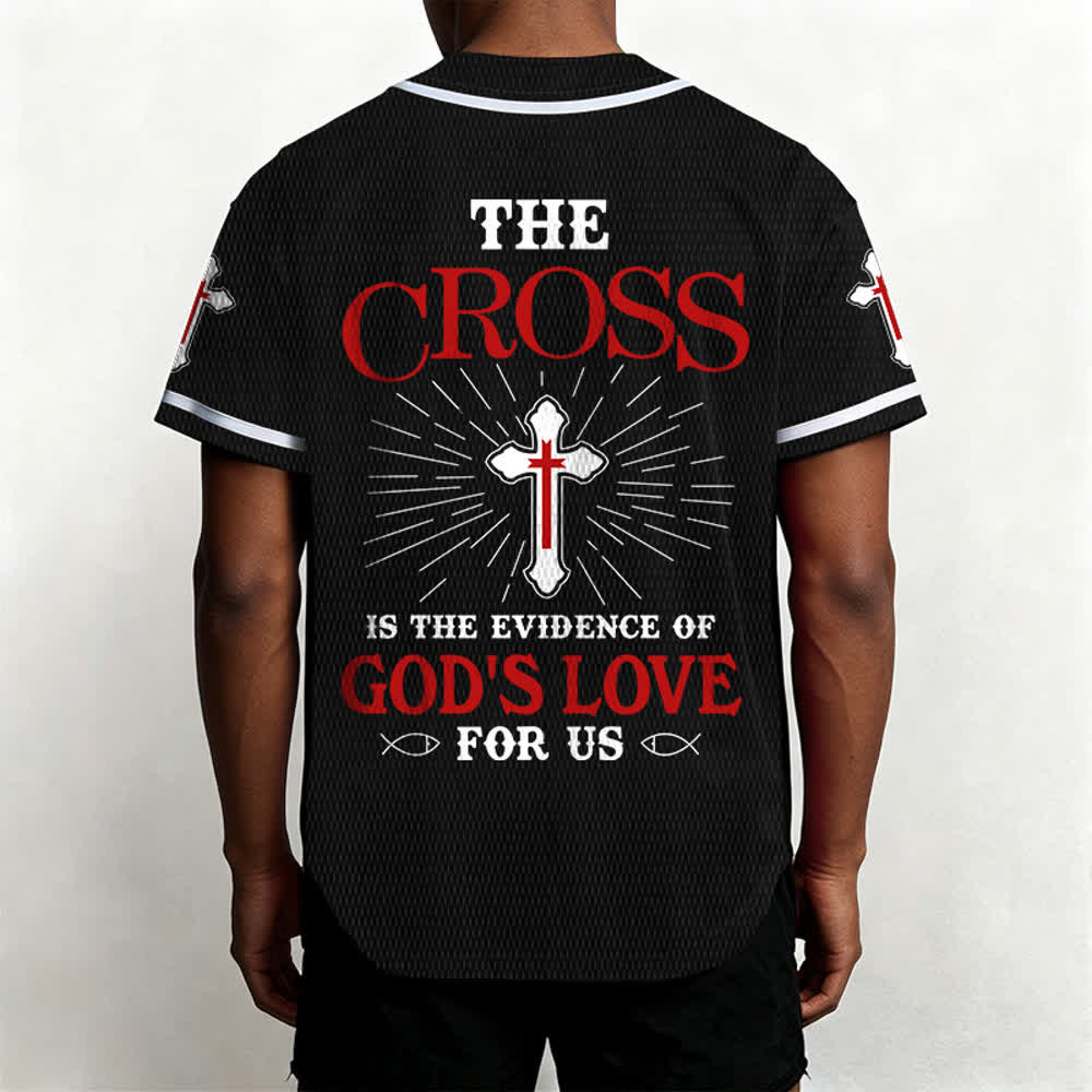 Christianartworkshop Das Kreuz ist der Beweis für Gottes Liebe Unisex-Baseballtrikot - image 17