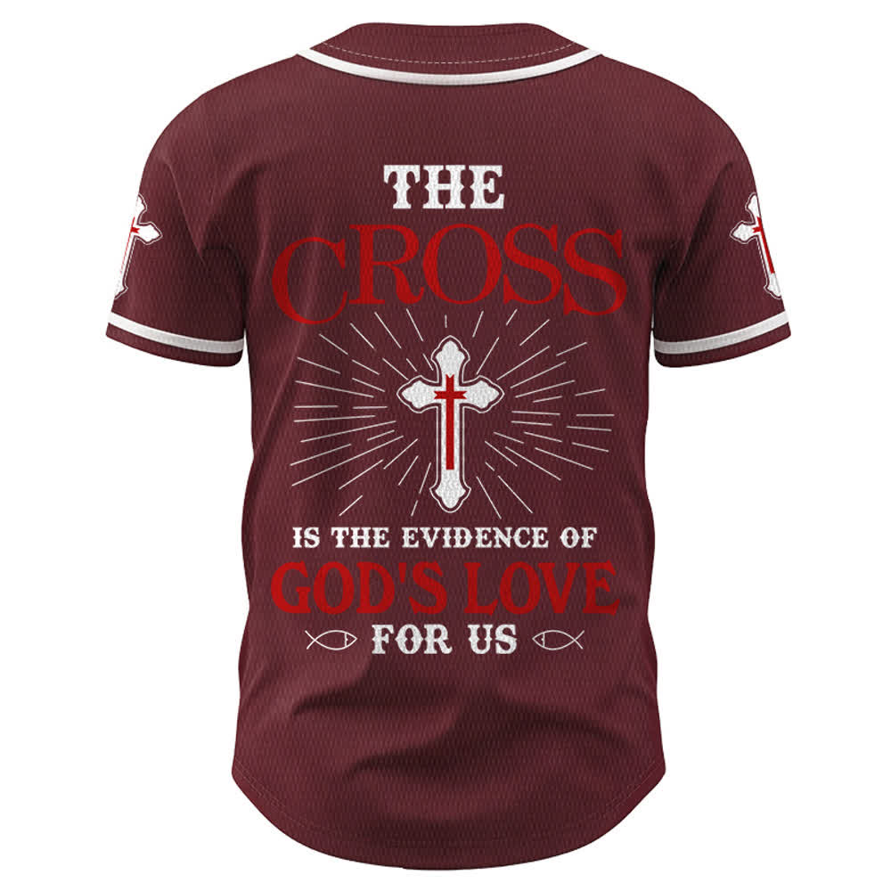 Christianartworkshop Das Kreuz ist der Beweis für Gottes Liebe Unisex-Baseballtrikot - image 22