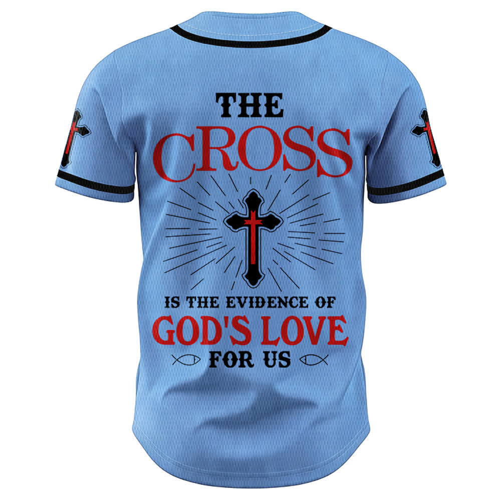 Christianartworkshop Das Kreuz ist der Beweis für Gottes Liebe Unisex-Baseballtrikot - image 29