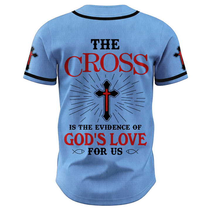 Christianartworkshop Das Kreuz ist der Beweis für Gottes Liebe Unisex-Baseballtrikot - image 29