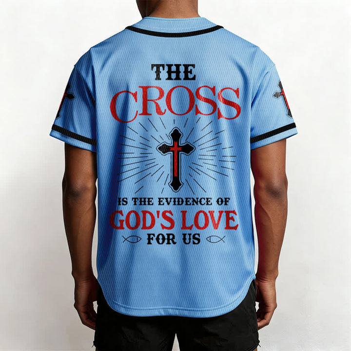 Christianartworkshop Das Kreuz ist der Beweis für Gottes Liebe Unisex-Baseballtrikot - image 31