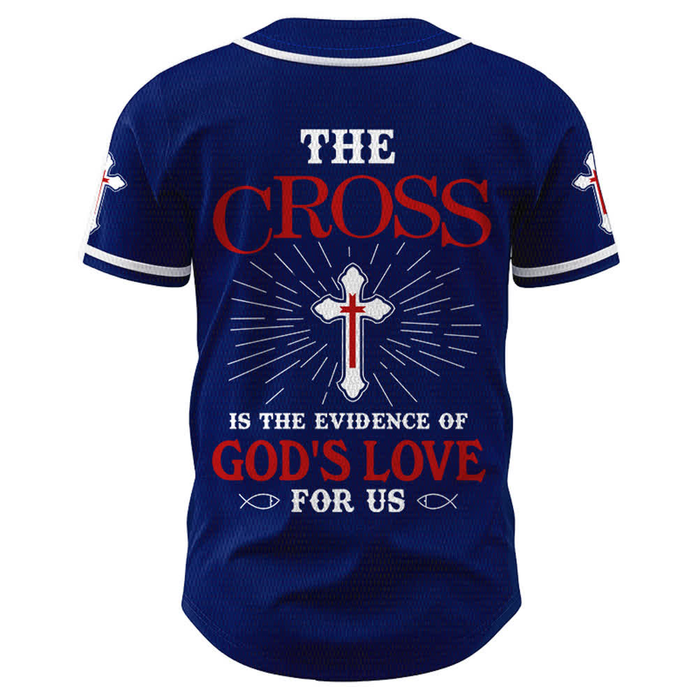 Christianartworkshop Das Kreuz ist der Beweis für Gottes Liebe Unisex-Baseballtrikot - image 36