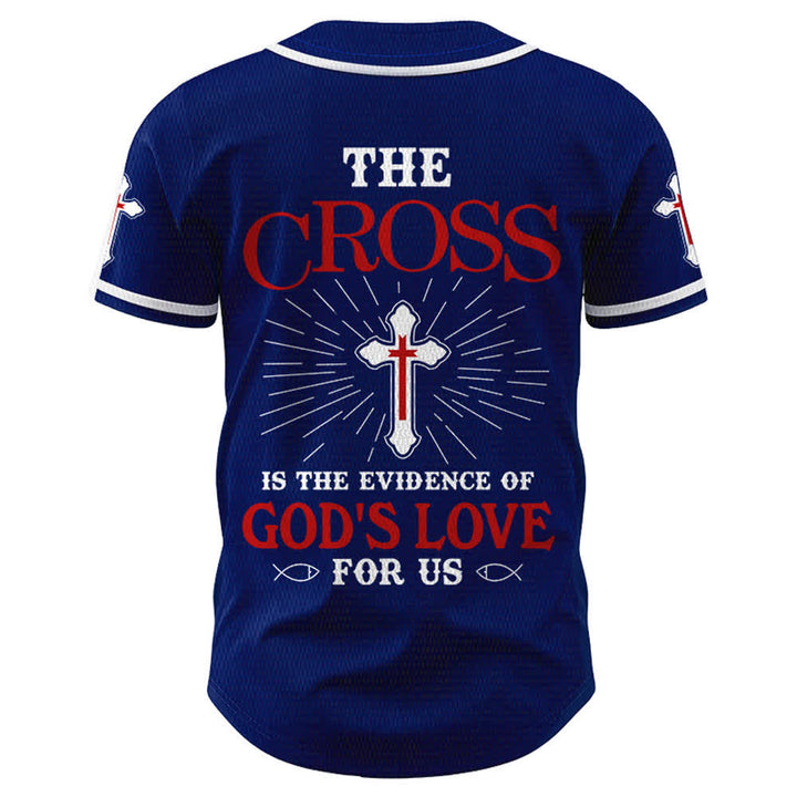 Christianartworkshop Das Kreuz ist der Beweis für Gottes Liebe Unisex-Baseballtrikot - image 36
