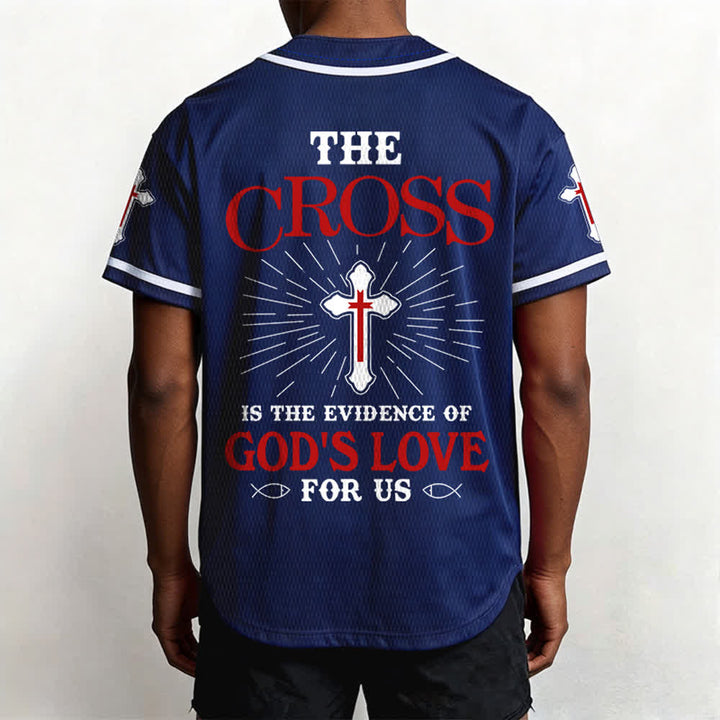 Christianartworkshop Das Kreuz ist der Beweis für Gottes Liebe Unisex-Baseballtrikot - image 40