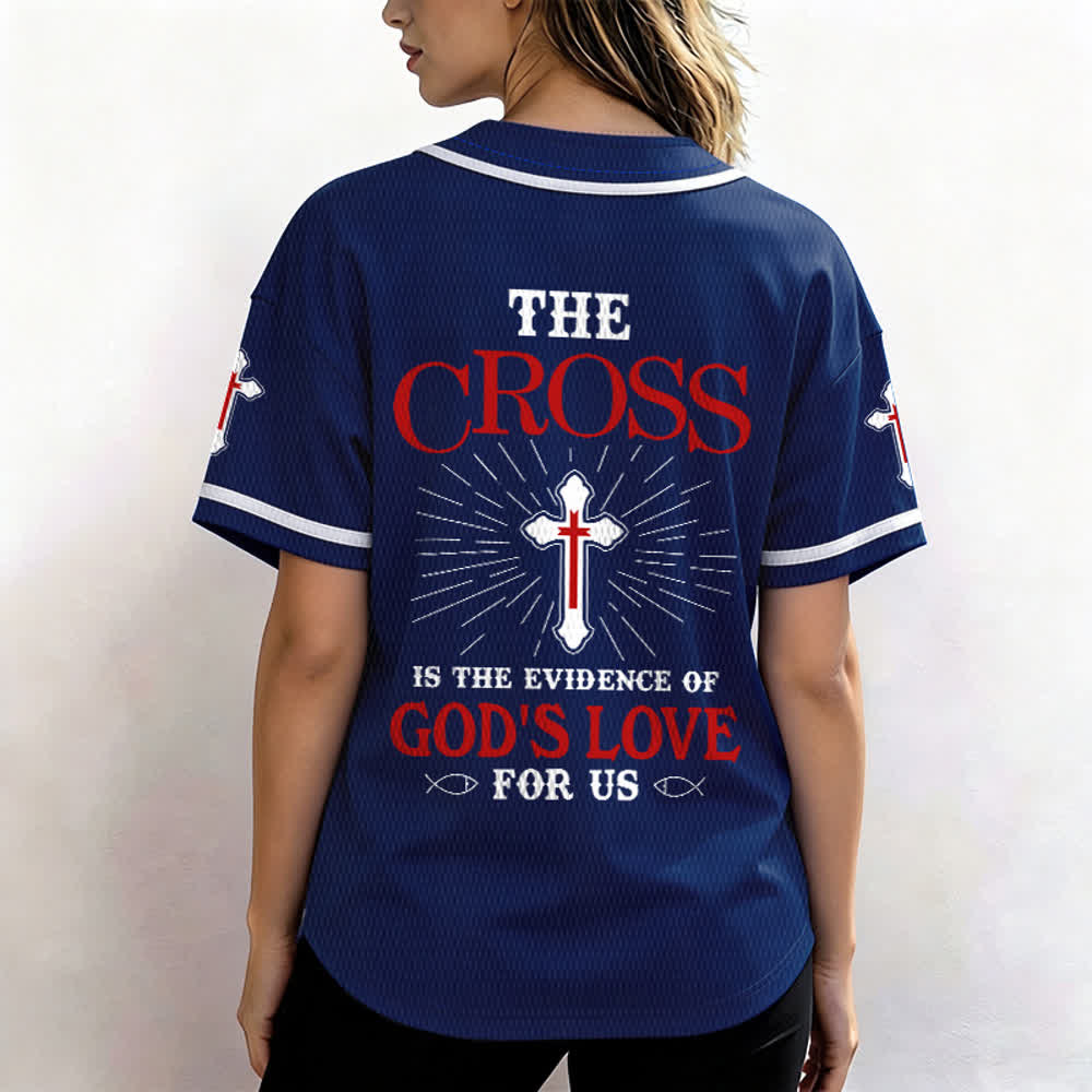 Christianartworkshop Das Kreuz ist der Beweis für Gottes Liebe Unisex-Baseballtrikot - image 38