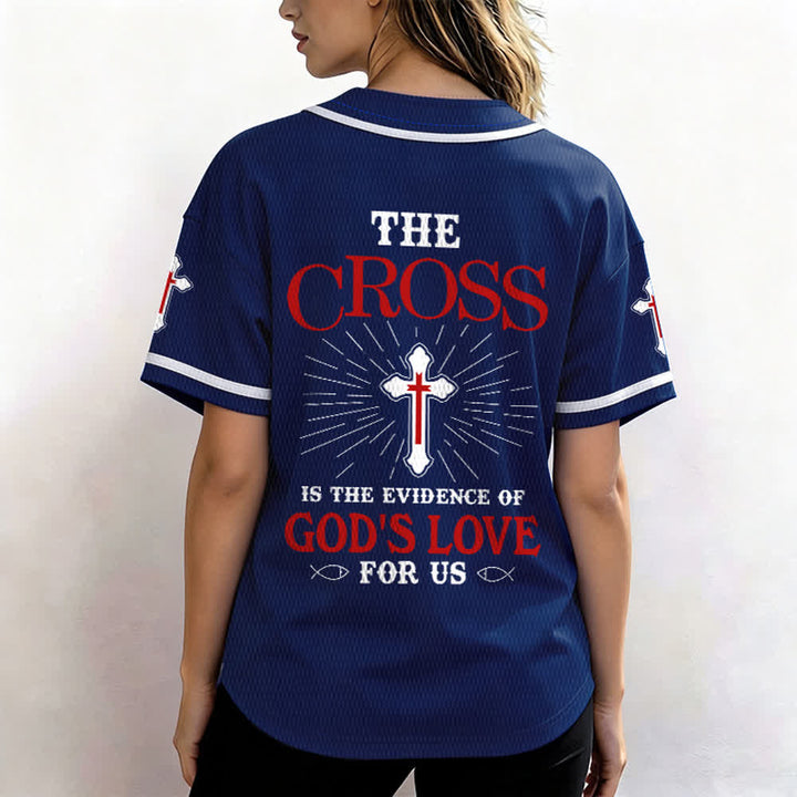 Christianartworkshop Das Kreuz ist der Beweis für Gottes Liebe Unisex-Baseballtrikot - image 38