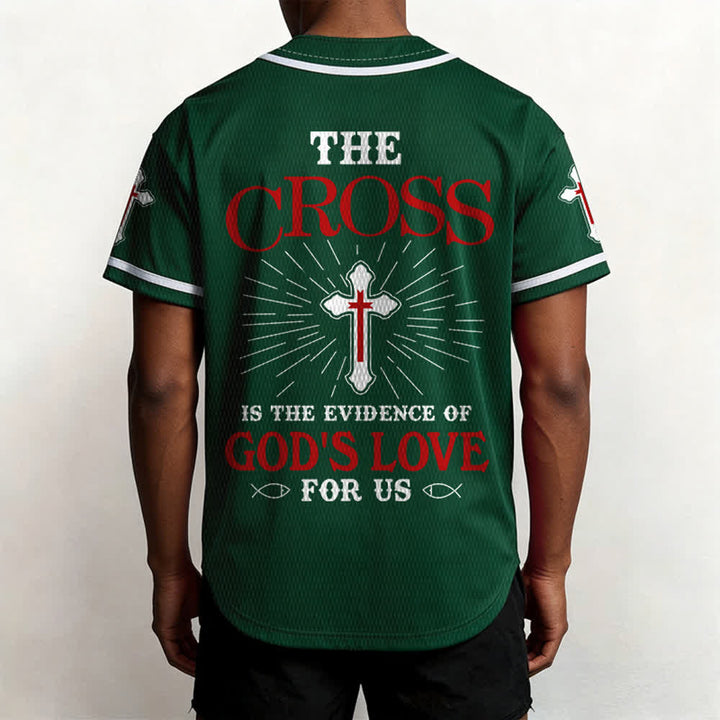 Christianartworkshop Das Kreuz ist der Beweis für Gottes Liebe Unisex-Baseballtrikot - image 45