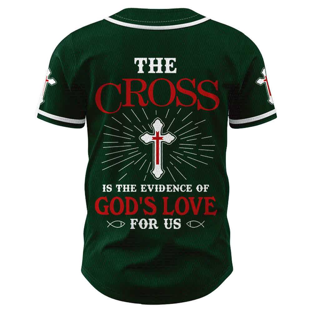 Christianartworkshop Das Kreuz ist der Beweis für Gottes Liebe Unisex-Baseballtrikot - image 43