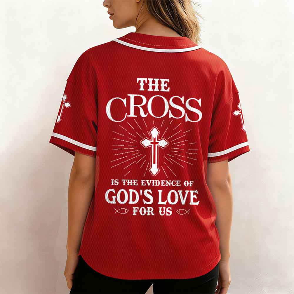 Christianartworkshop Das Kreuz ist der Beweis für Gottes Liebe Unisex-Baseballtrikot - image 52