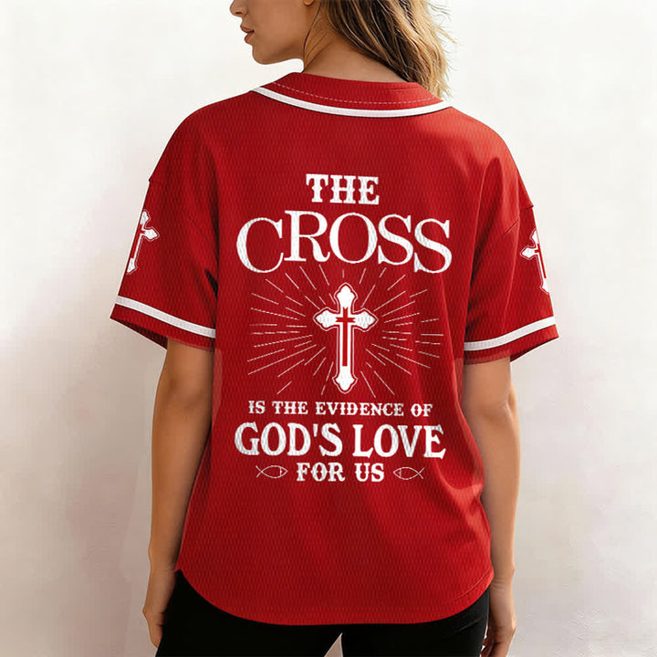 Christianartworkshop Das Kreuz ist der Beweis für Gottes Liebe Unisex-Baseballtrikot - image 52