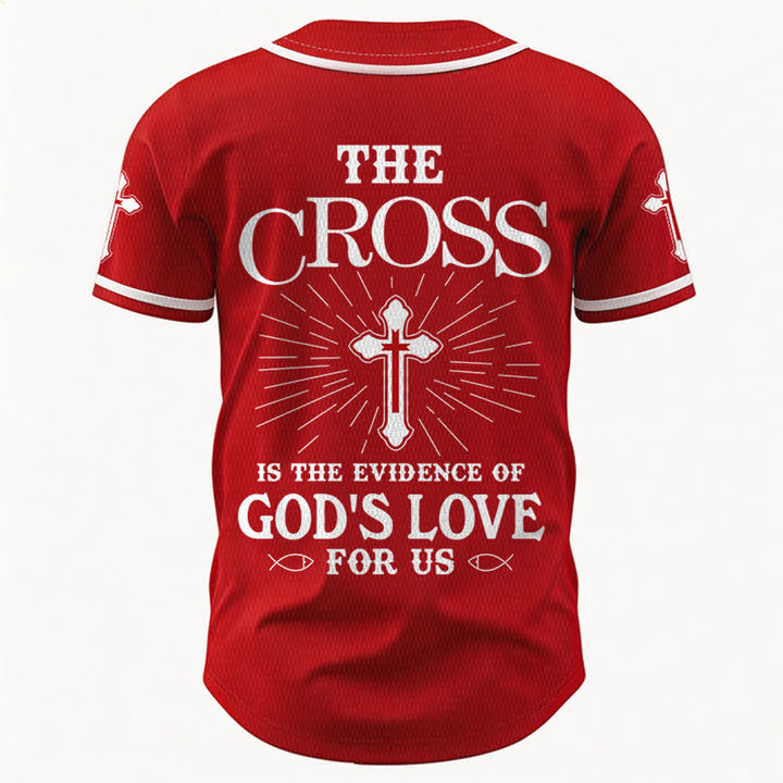 Christianartworkshop Das Kreuz ist der Beweis für Gottes Liebe Unisex-Baseballtrikot - image 50