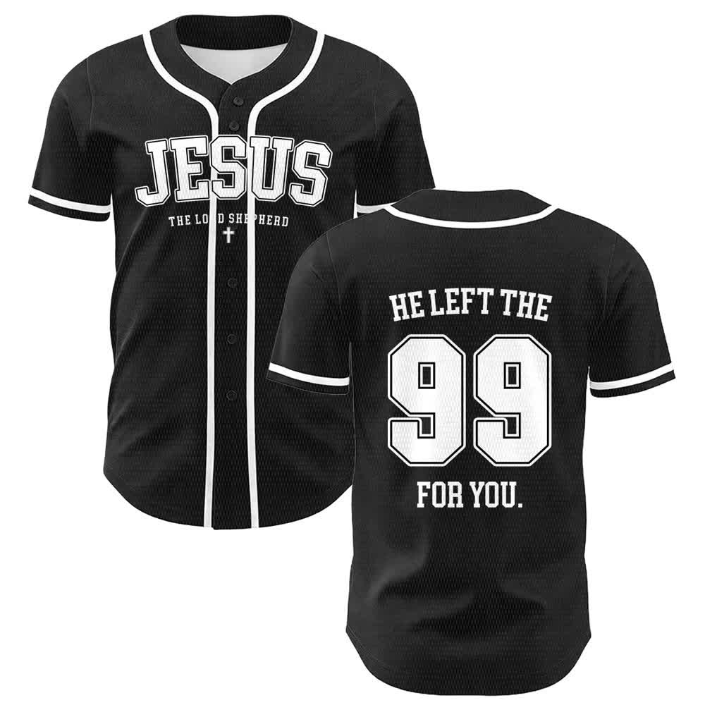 Christianartworkshop Jesus He Left The 99 For You Unisex Baseball Jersey - Weiß - 5XL - image 6