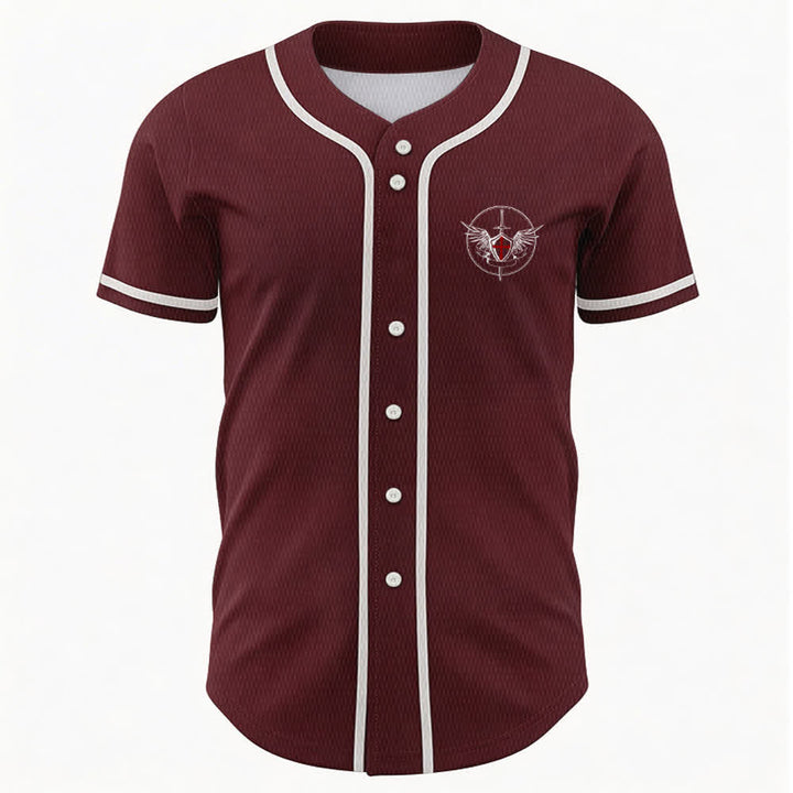 Christianartworkshop St. Michael Archangel Defend Us Unisex Baseball Jersey - image 23