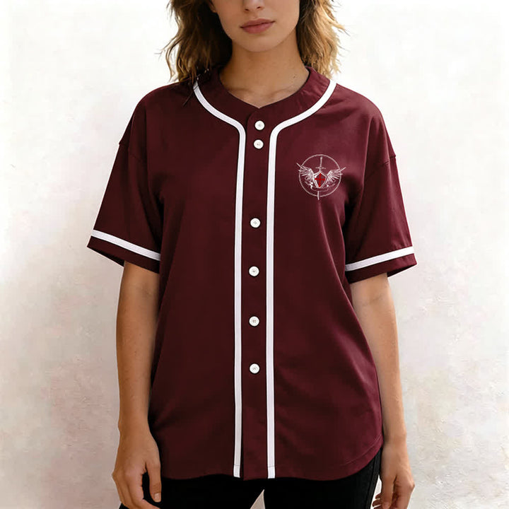 Christianartworkshop St. Michael Archangel Defend Us Unisex Baseball Jersey - image 25