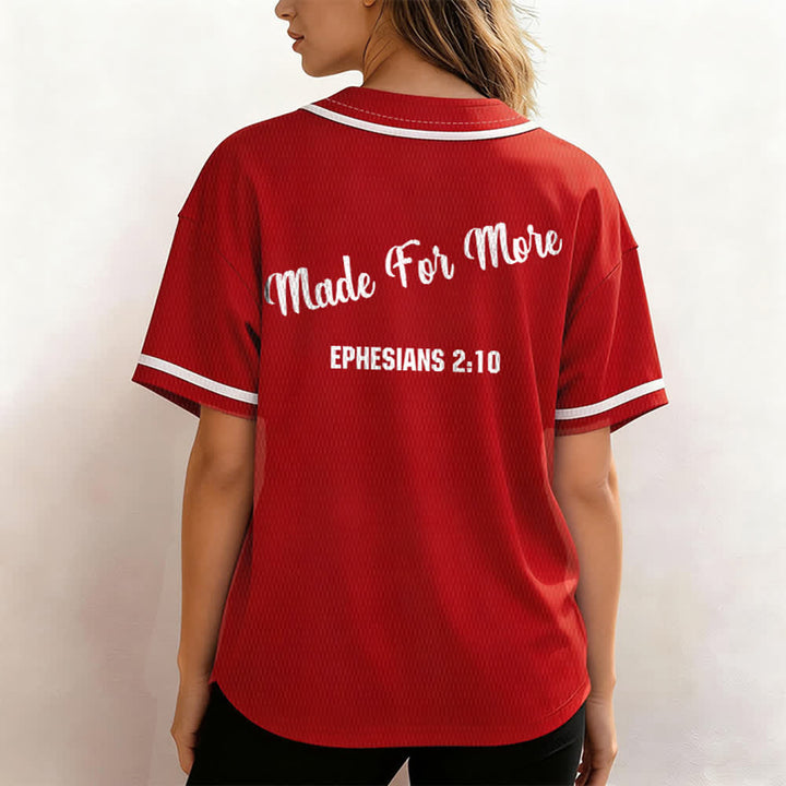 Christianartworkshop Made For More Ephesians 2:10 Unisex Baseball Jersey - image 24