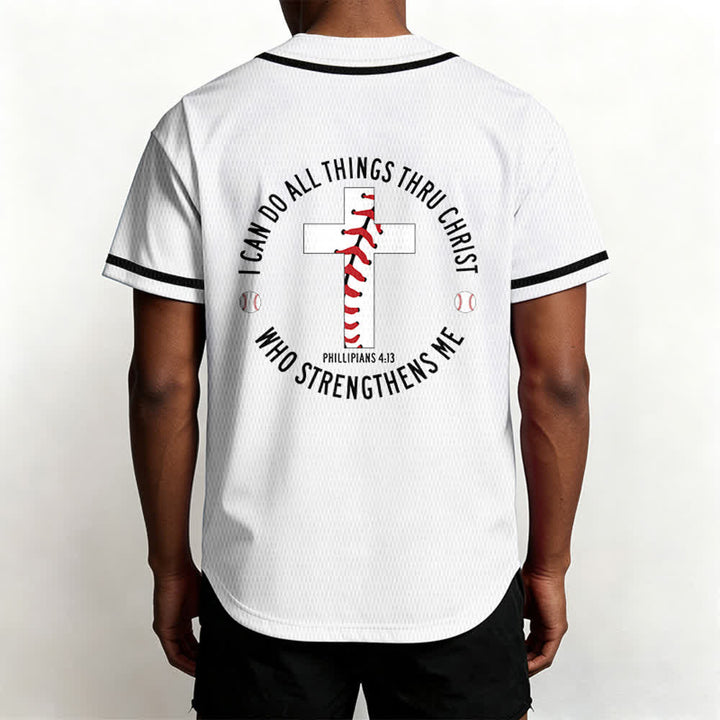 Christianartworkshop Philipper 4:13 Ich kann alles tun Unisex-Baseballtrikot - image 12