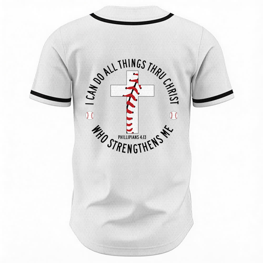 Christianartworkshop Philipper 4:13 Ich kann alles tun Unisex-Baseballtrikot - image 8