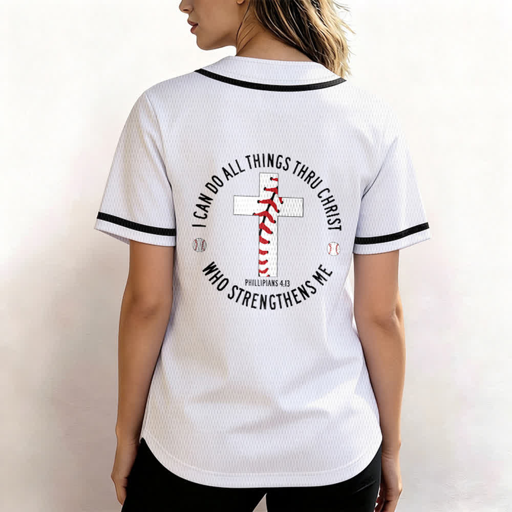 Christianartworkshop Philipper 4:13 Ich kann alles tun Unisex-Baseballtrikot - image 10