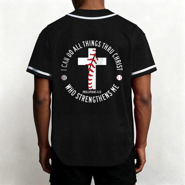 Christianartworkshop Philipper 4:13 Ich kann alles tun Unisex-Baseballtrikot - image 17
