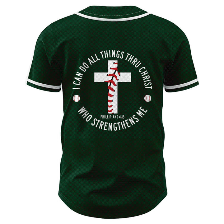 Christianartworkshop Philipper 4:13 Ich kann alles tun Unisex-Baseballtrikot - image 50