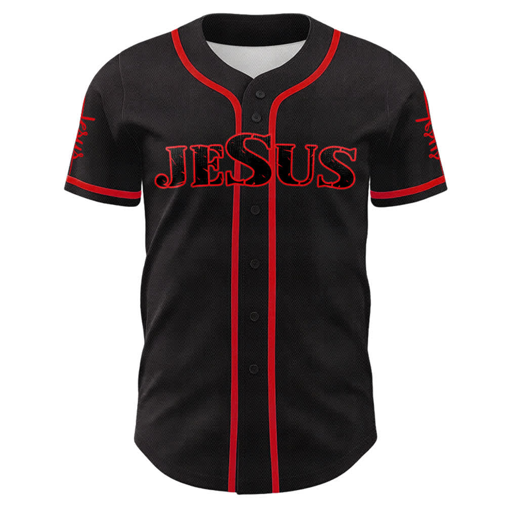 Christianartworkshop Jesus Kreuz Nagel und Dornenkrone Baseballtrikot - image 8