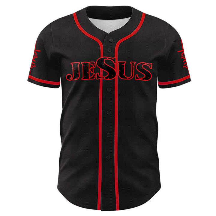 Christianartworkshop Jesus Kreuz Nagel und Dornenkrone Baseballtrikot - image 8