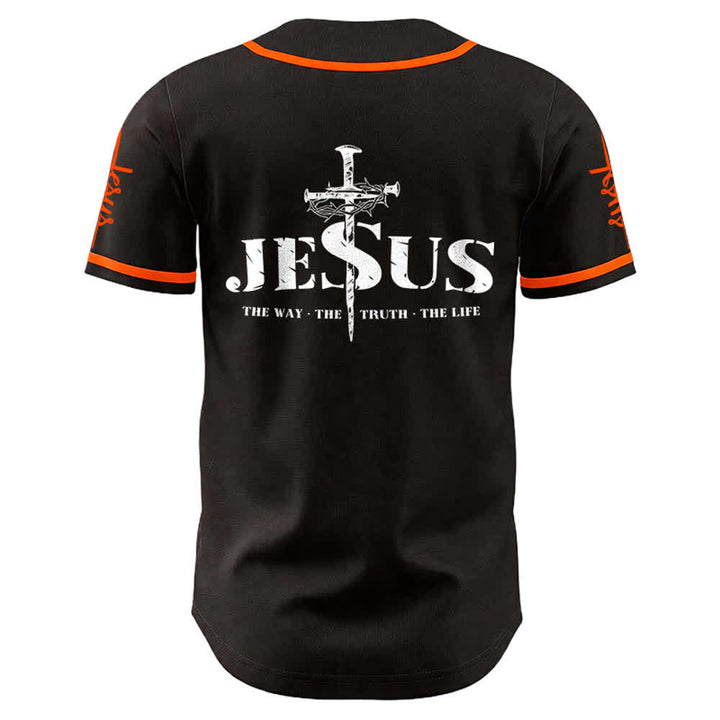 Christianartworkshop Jesus Kreuz Nagel und Dornenkrone Baseballtrikot - image 12
