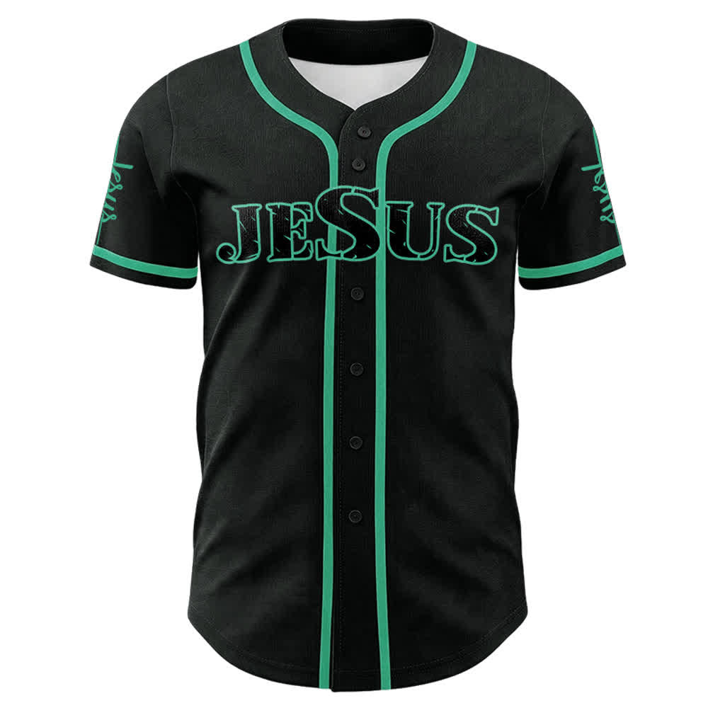 Christianartworkshop Jesus Kreuz Nagel und Dornenkrone Baseballtrikot - image 14