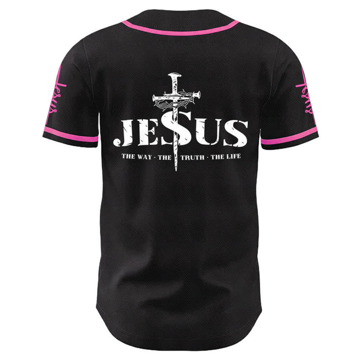 Christianartworkshop Jesus Kreuz Nagel und Dornenkrone Baseballtrikot - image 21