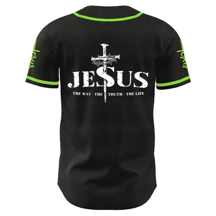Christianartworkshop Jesus Kreuz Nagel und Dornenkrone Baseballtrikot - image 24