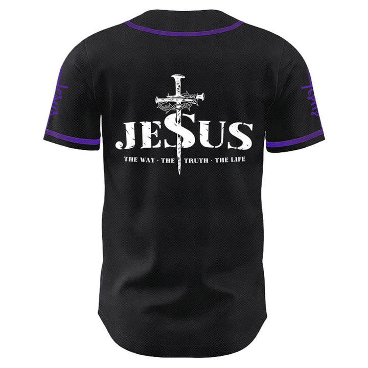 Christianartworkshop Jesus Kreuz Nagel und Dornenkrone Baseballtrikot - image 27