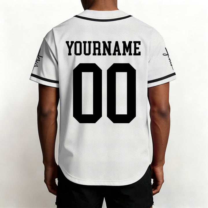 Christianartworkshop Kind Gottes Personalisiertes Namens- und Nummern-Unisex-Baseballtrikot - image 7