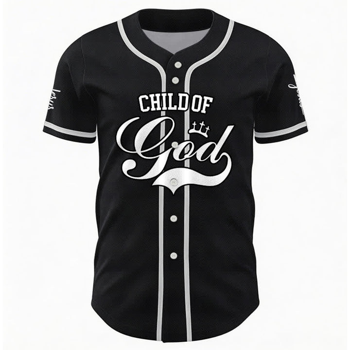 Christianartworkshop Kind Gottes Personalisiertes Namens- und Nummern-Unisex-Baseballtrikot - image 10