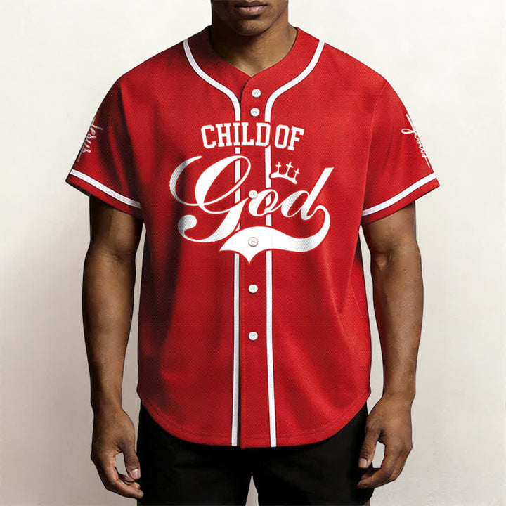 Christianartworkshop Kind Gottes Personalisiertes Namens- und Nummern-Unisex-Baseballtrikot - image 22