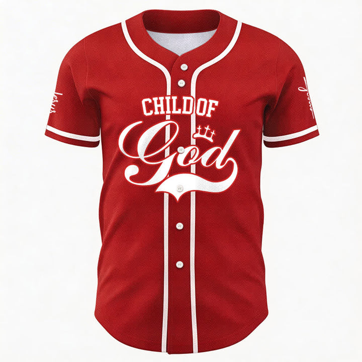 Christianartworkshop Kind Gottes Personalisiertes Namens- und Nummern-Unisex-Baseballtrikot - image 18