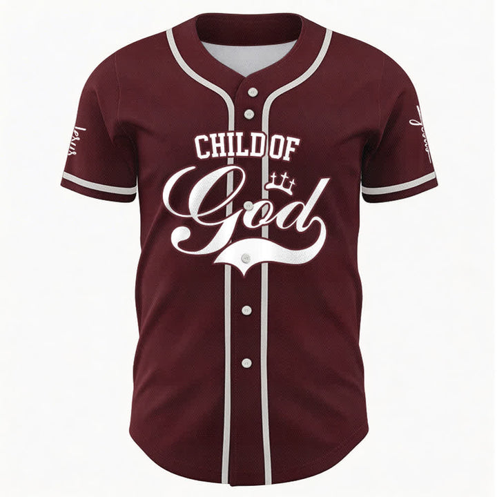 Christianartworkshop Kind Gottes Personalisiertes Namens- und Nummern-Unisex-Baseballtrikot - image 26