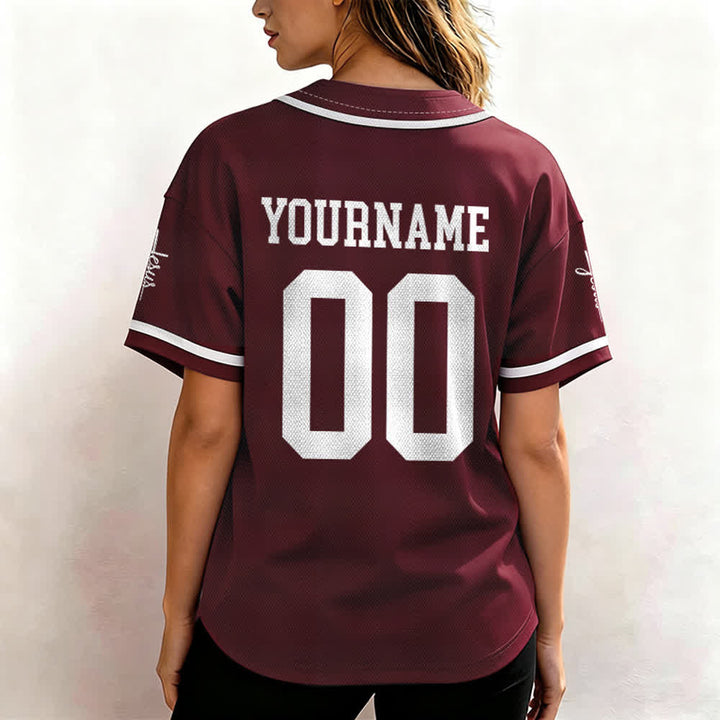Christianartworkshop Kind Gottes Personalisiertes Namens- und Nummern-Unisex-Baseballtrikot - image 29