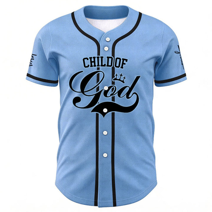 Christianartworkshop Kind Gottes Personalisiertes Namens- und Nummern-Unisex-Baseballtrikot - image 34