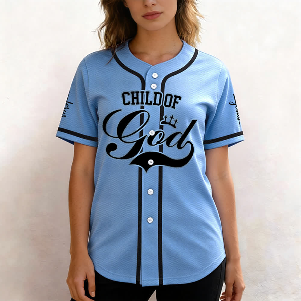 Christianartworkshop Kind Gottes Personalisiertes Namens- und Nummern-Unisex-Baseballtrikot - image 38