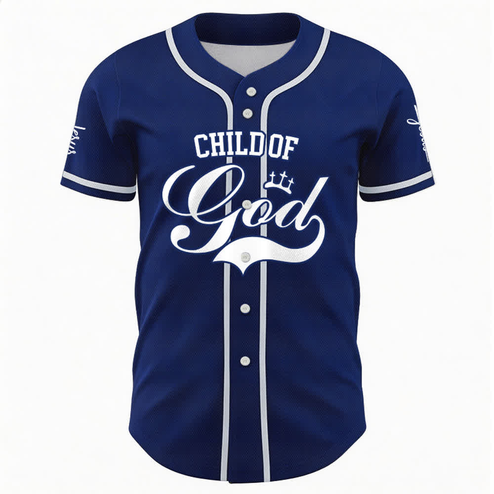 Christianartworkshop Kind Gottes Personalisiertes Namens- und Nummern-Unisex-Baseballtrikot - image 42