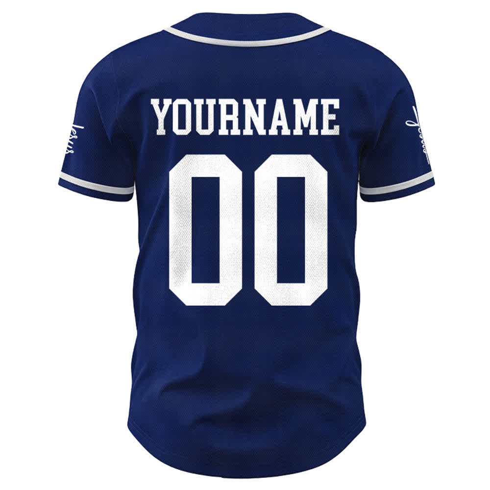 Christianartworkshop Kind Gottes Personalisiertes Namens- und Nummern-Unisex-Baseballtrikot - image 43