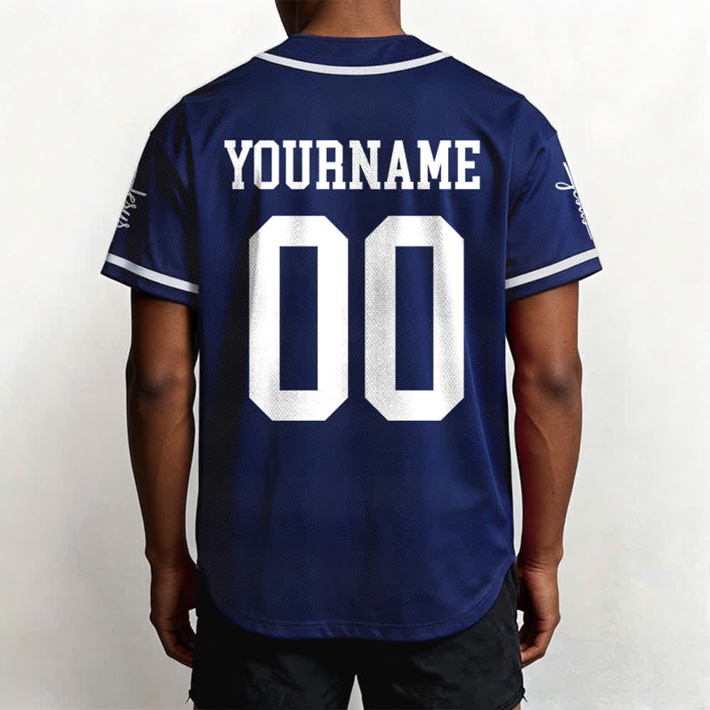Christianartworkshop Kind Gottes Personalisiertes Namens- und Nummern-Unisex-Baseballtrikot - image 47