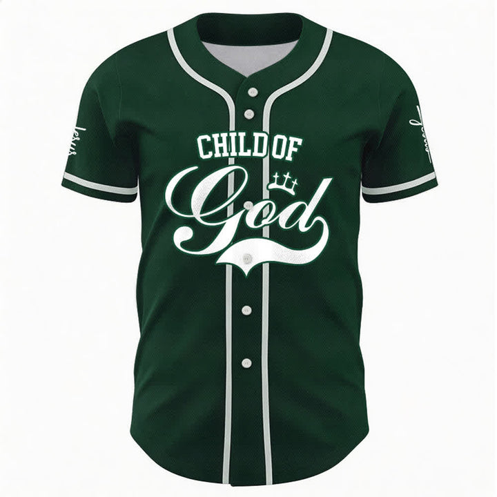 Christianartworkshop Kind Gottes Personalisiertes Namens- und Nummern-Unisex-Baseballtrikot - image 50