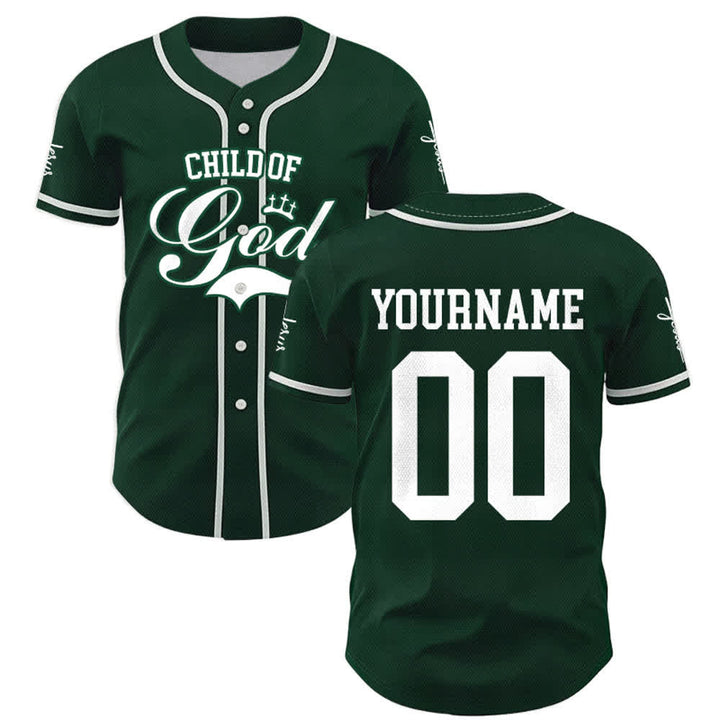 Christianartworkshop Kind Gottes Personalisiertes Namens- und Nummern-Unisex-Baseballtrikot - image 49